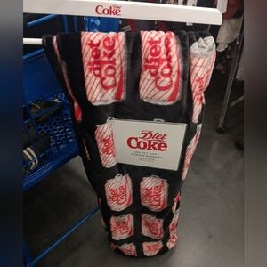 Diet Coke Velvet Soft Throw Blanket